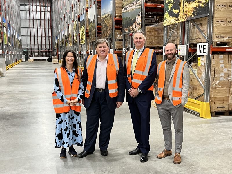 Kit Malthouse Visits Berry Bros & Rudd New Warehouse in Andover
